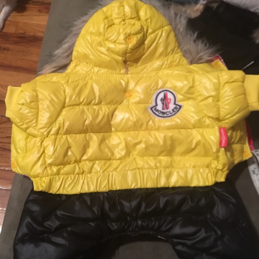 Dog overalls size 12 Yellow color